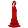 Starzz 2016 New Sleeveless Backless Elegant Red Longo vestido formal de noite ST000089-2